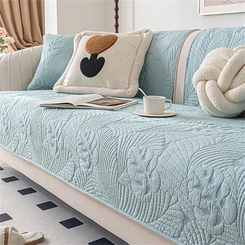 Thicken Cotton Sofa Cover Four Seasons Universal Sofa Mat Seat Pad Luxury Couch Cover Non slip Couch Slipcover Living Room