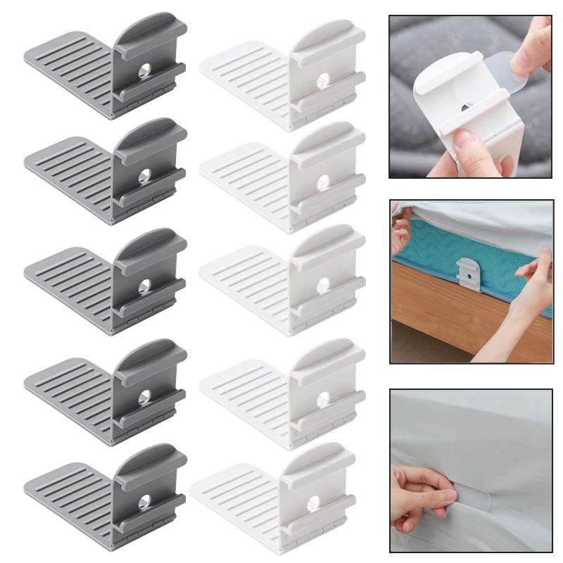 4Pcs Multi-Functional Bed Corner Sheet Clips Home Anti-Shift Bed Cover Fixing Clip Non Slip Invisible Sheet Fasteners Holders