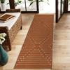 Geometric Line Print Runner Rug Minimalist Design Hallway Carpet Non-slip Home Decor Floor Mat for Living Room Entrance Bedroom