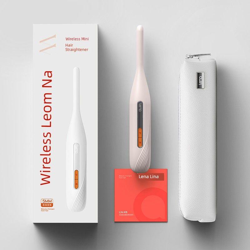 Lena Wireless Portable Electric Hair Straightener Men Hair Puffy Hair Hair Root Handy Gadget Mini Bang Hair Straightener High Skull Top Wireless Portable Pocket Splint