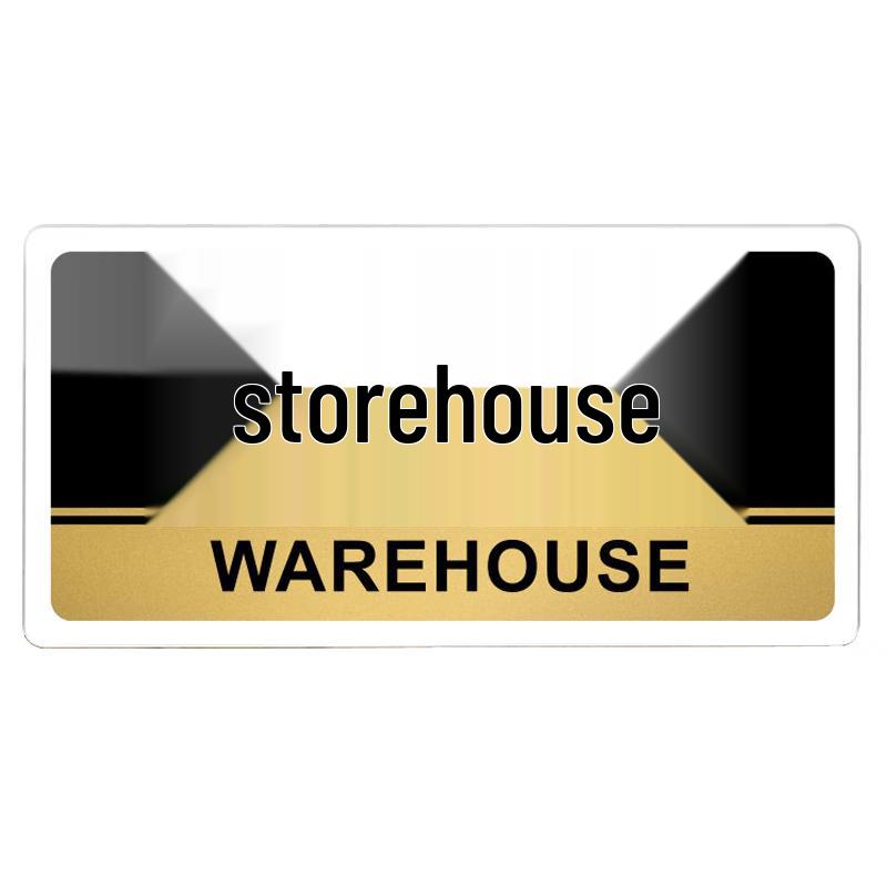 HSDIC Rectangular Acrylic Warehouse Sign