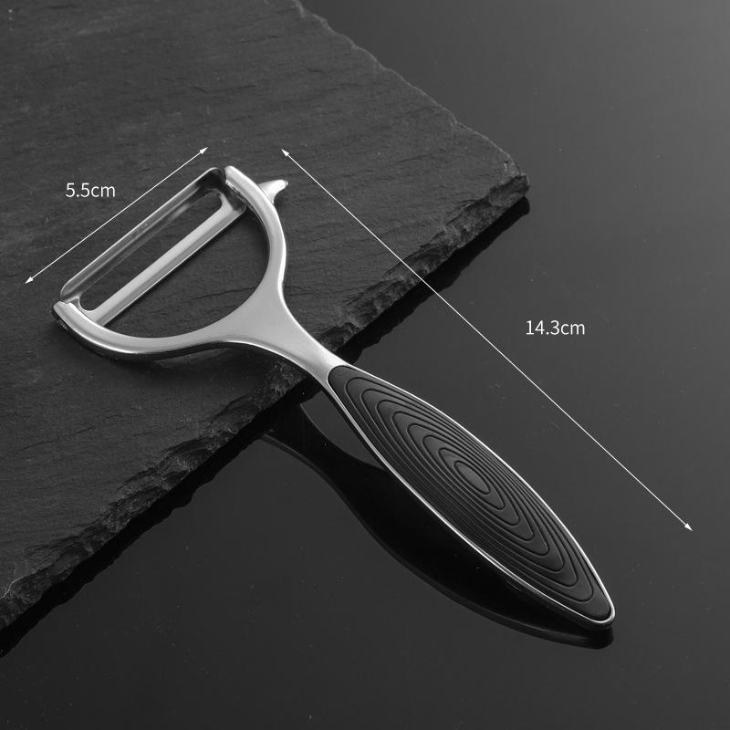 Stainless Steel Multi-Purpose Fruit & Vegetable Peeler with Zinc Alloy Slicer