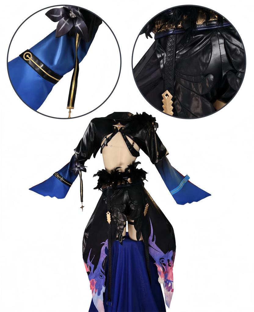 Narushio Cosplay Galbrena Cosplay Wuthering Demon of Eternal Popular Game Costume for Photoshoots [NOKIJP] Costume, Waves, Flame, Meichou, (Galbrena,