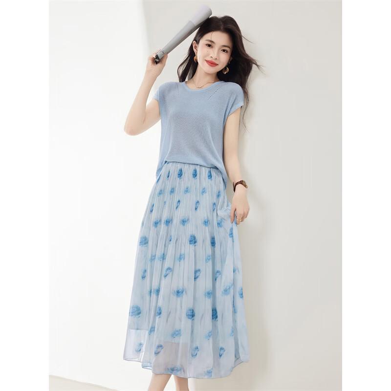 Women's Summer Floral Two-Piece Outfit