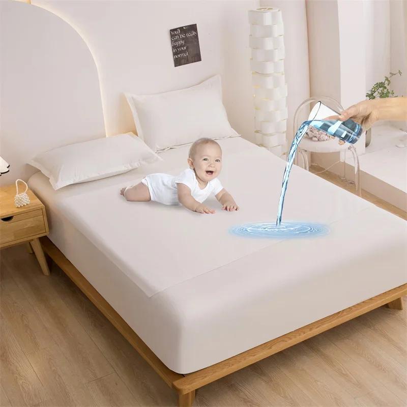 Wasbare Waterdichte Incontinentie Bedpads Herbruikbare Onderleggers voor Vrouwen Baby Hond Meerdere Maten Ademende Matrashoes 110x150cm