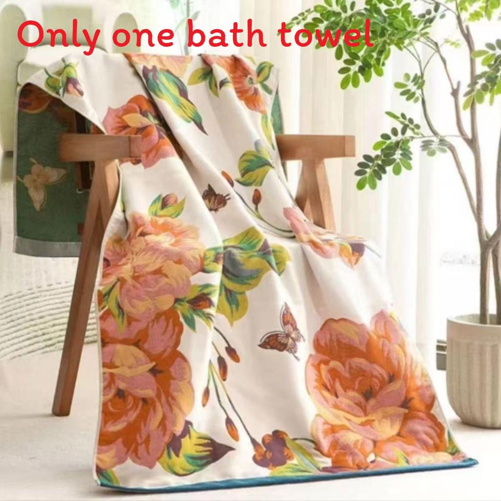 Cotton Bath Towel With Absorbent Quick Dry Fabric For Couples Home Use