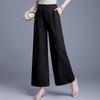 2026 Spring/Summer High-Waisted Wide-Leg Pants for Middle-Aged & Elderly Women - Elegant & Loose for Year-Round Wear
