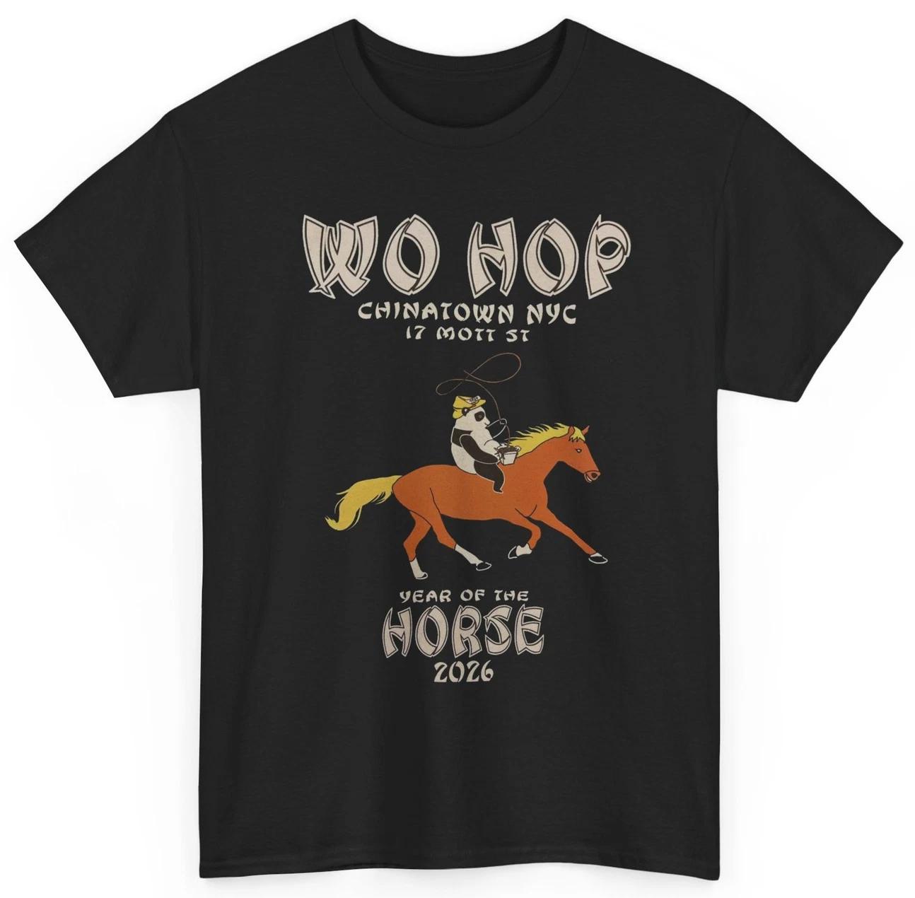 Wo Hop Chinatown NYC 2026 Year of the Horse T-shirt 2XL