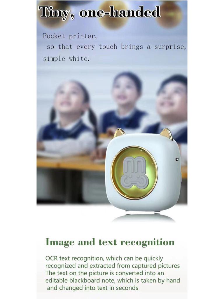 Mini Photo & Label Printer for Homework & Barcode Organization