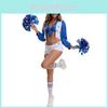 Completo Cheerleader Ragazza Calcio per Donne in Poliestere per Feste ed Eventi