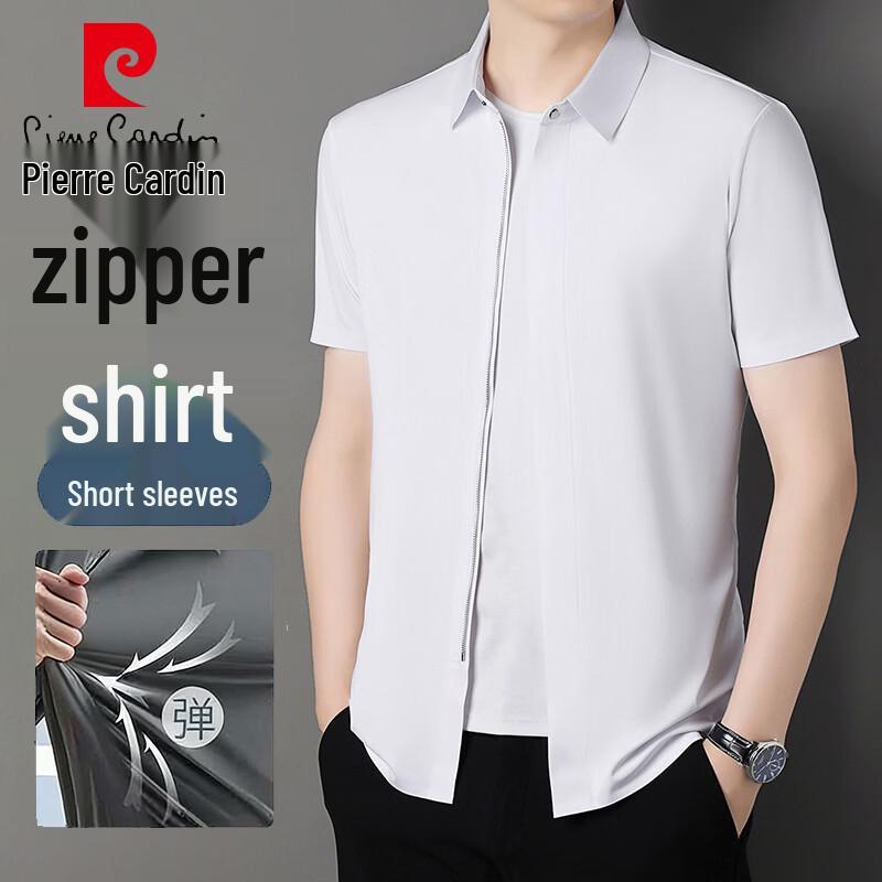 Pierre Cardin Men s Summer Breathable Short-Sleeve Shirt L