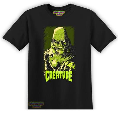 The Creature Horror Movie TShirt S3XL Black Unisex T-Shirt