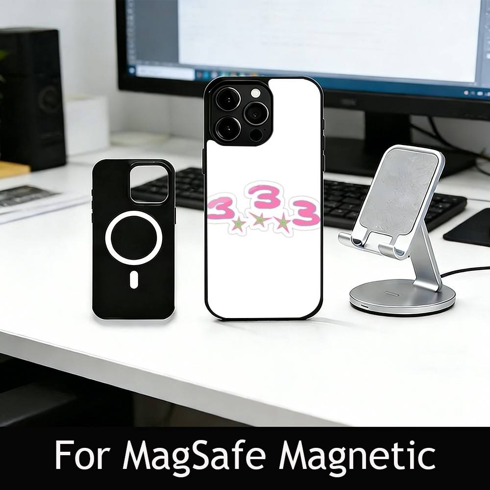 B-Bladee DG 3-3-3 Phone Case For iPhone17,16,15,14,13,12,11 Plus,Pro Magnetic with Magsafe Wireless Charging iPhone13PROMAX