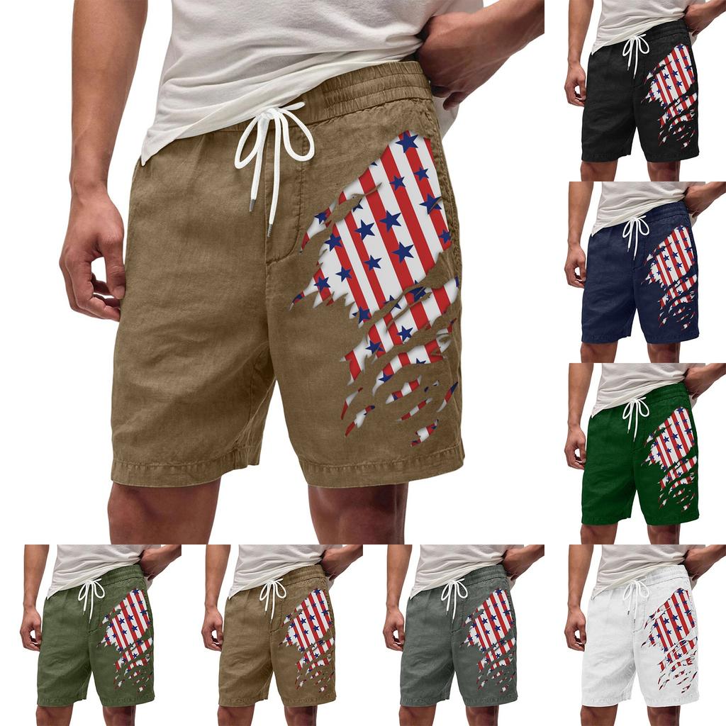 Men's Summer Large Casual Loose Sports Pants Beach Shorts