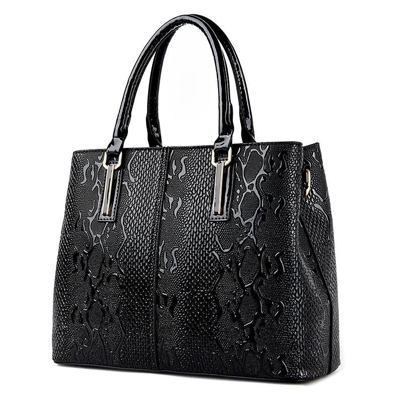 New Trendy and Simple Women s Bag, Patent Leather Crossbody Single Shoulder Handbag