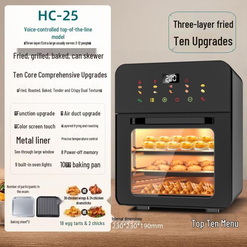 2025 Compact 3-in-1 Microwave Steamer Oven for Single or Commercial Use