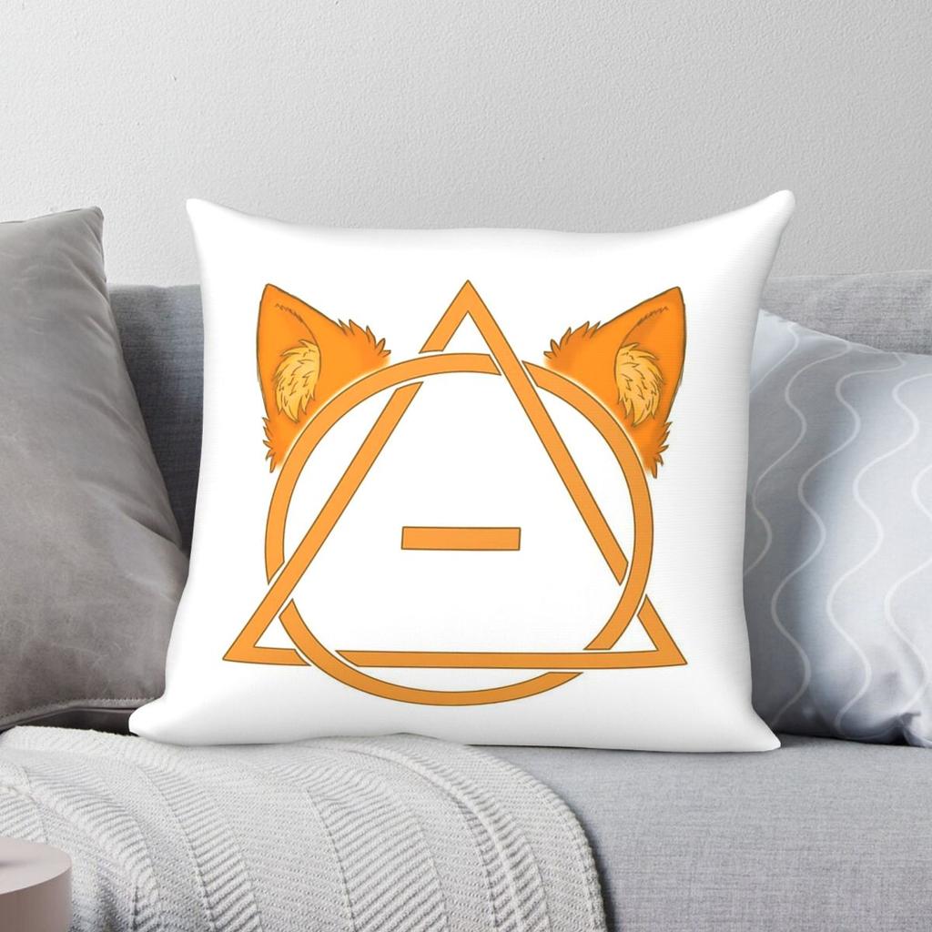 Fox Therian Thetadelta Pillowcase Polyester Linen Velvet Printed Zip Decor Home Cushion Cover