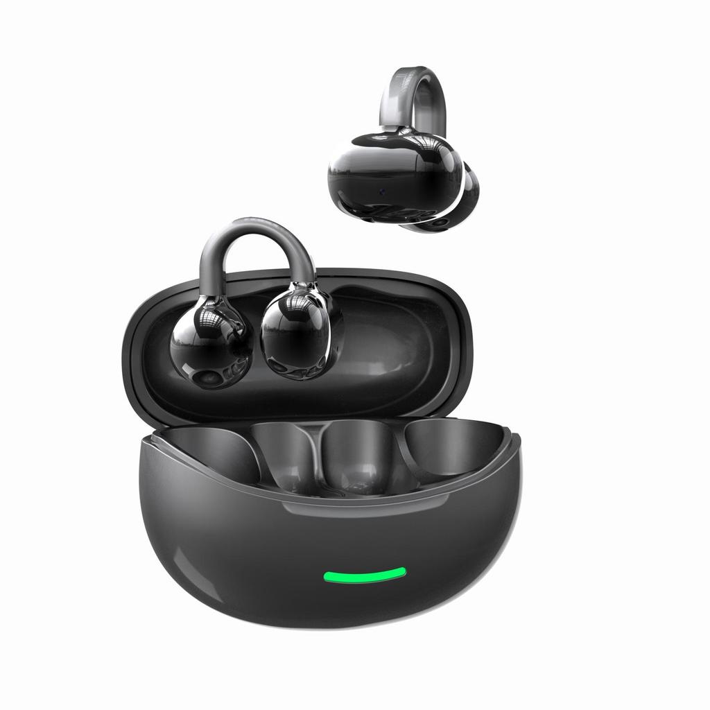 2026 W18 Bone Conduction Open-Ear Bluetooth Ear-Clip Headphones: Pain-Free Long Wear with Extended Battery Life & Customizable Private Model.
