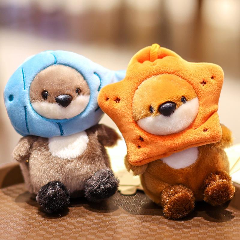 Otter Pendant Doll Plush Toy Birthday Gift Bag Hanging Birthday Gift Couple Small Keychain