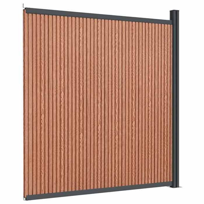 VidaXL Panneaux de Clôture, Barrière de Protection, Brise-vue, Écran d'Intimité de Terrasse Jardin Patio Extérieur, Marron 4003982