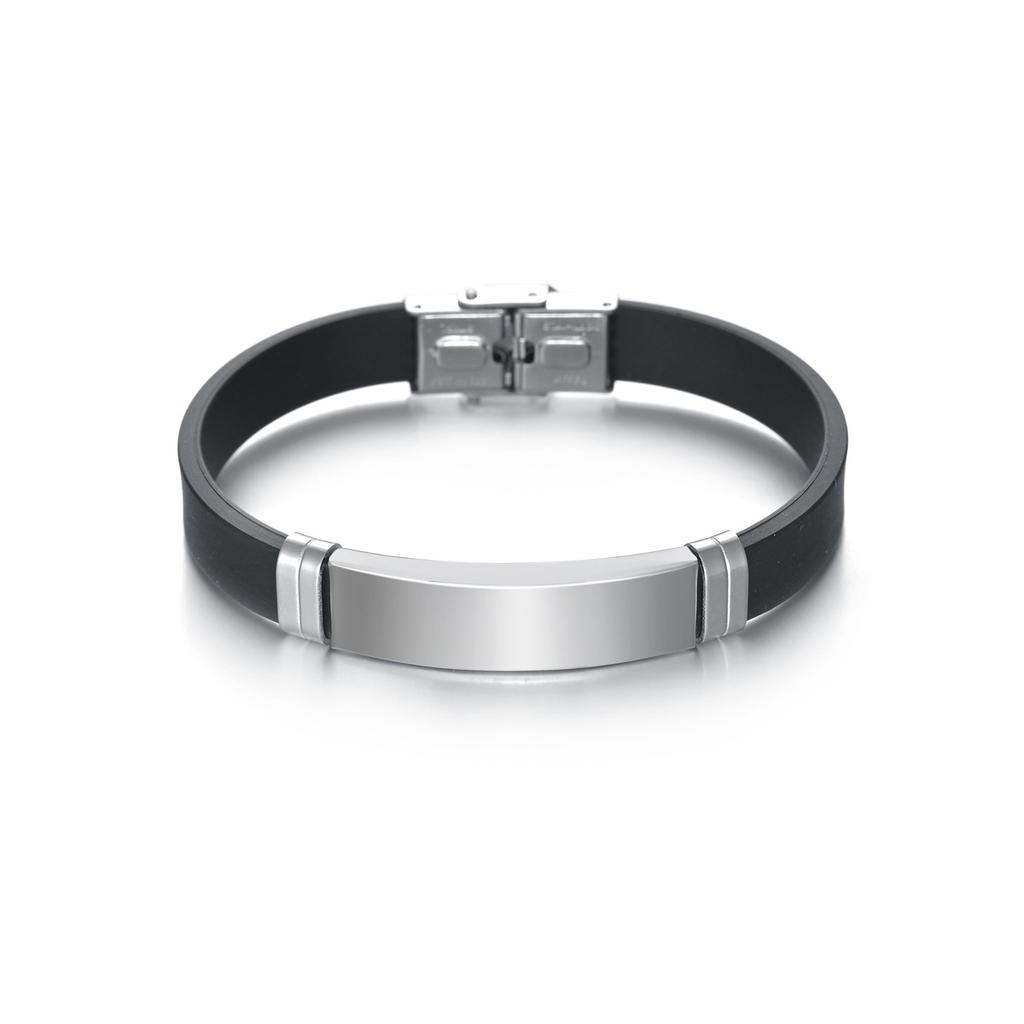 Simple Titanium Steel Buckle Bracelet Outdoor Wristband Fade Resistant Engravable