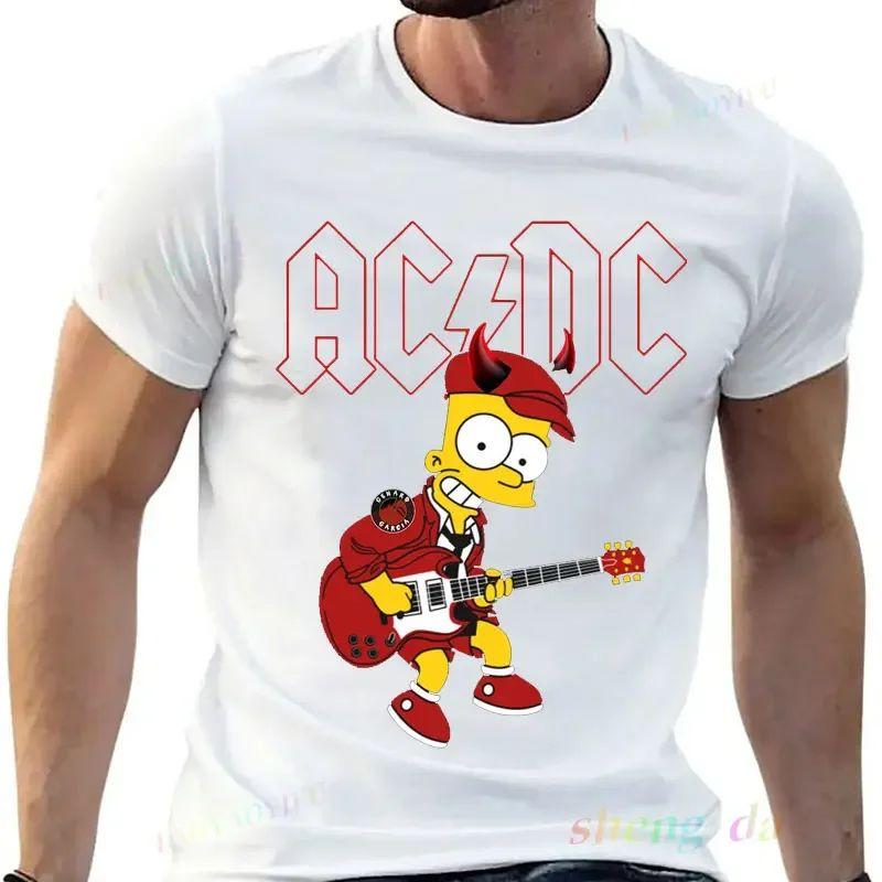

New Arrival Rock Band AC DC Short Sleeved Round Neck Y2k Tshirt Men Clothing New in Top & Tees Mens T-Shirt Camisetas 71086 3XL