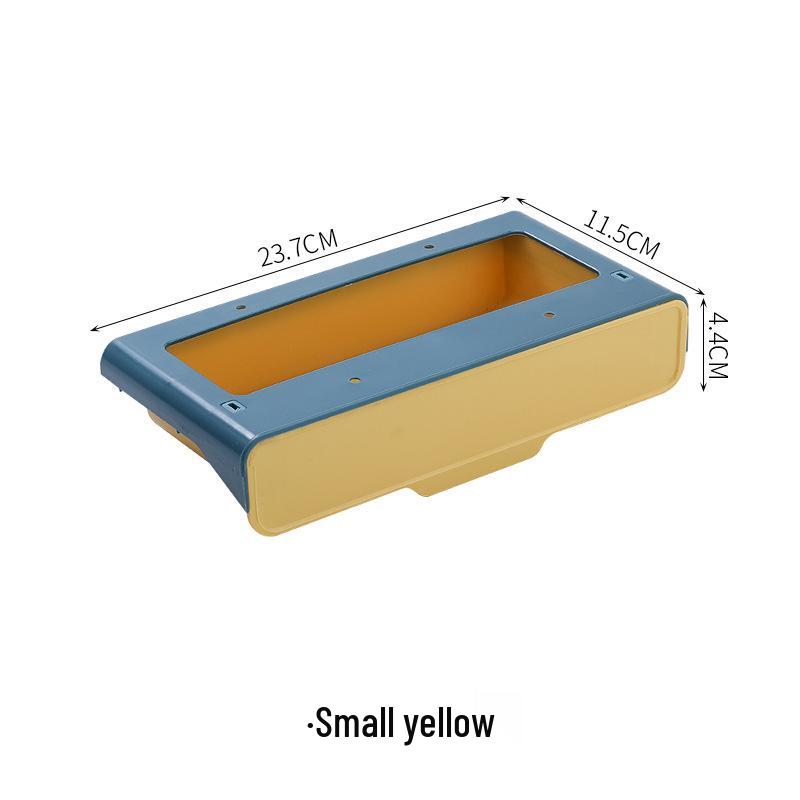 Punch-Free Hanging Seasoning Jar Rack with Drawer and Partition Basket