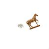 Hand Carved Wooden Elephant And Horse Animal Sculpture Figurine Souvenirs for Desk Bookshelf
