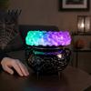 Mystisches Symbol Dekor Halloween Kessel LED Blasenlicht, Farbwechselnde Hexentranklampe, Gruselige Gotische Hexenhafte Heimaccessoires Leuchtend