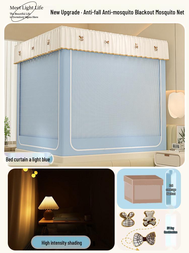 2025 Integrated Anti-Fall Mosquito Net for Home & Baby, No-Installation Full Coverage