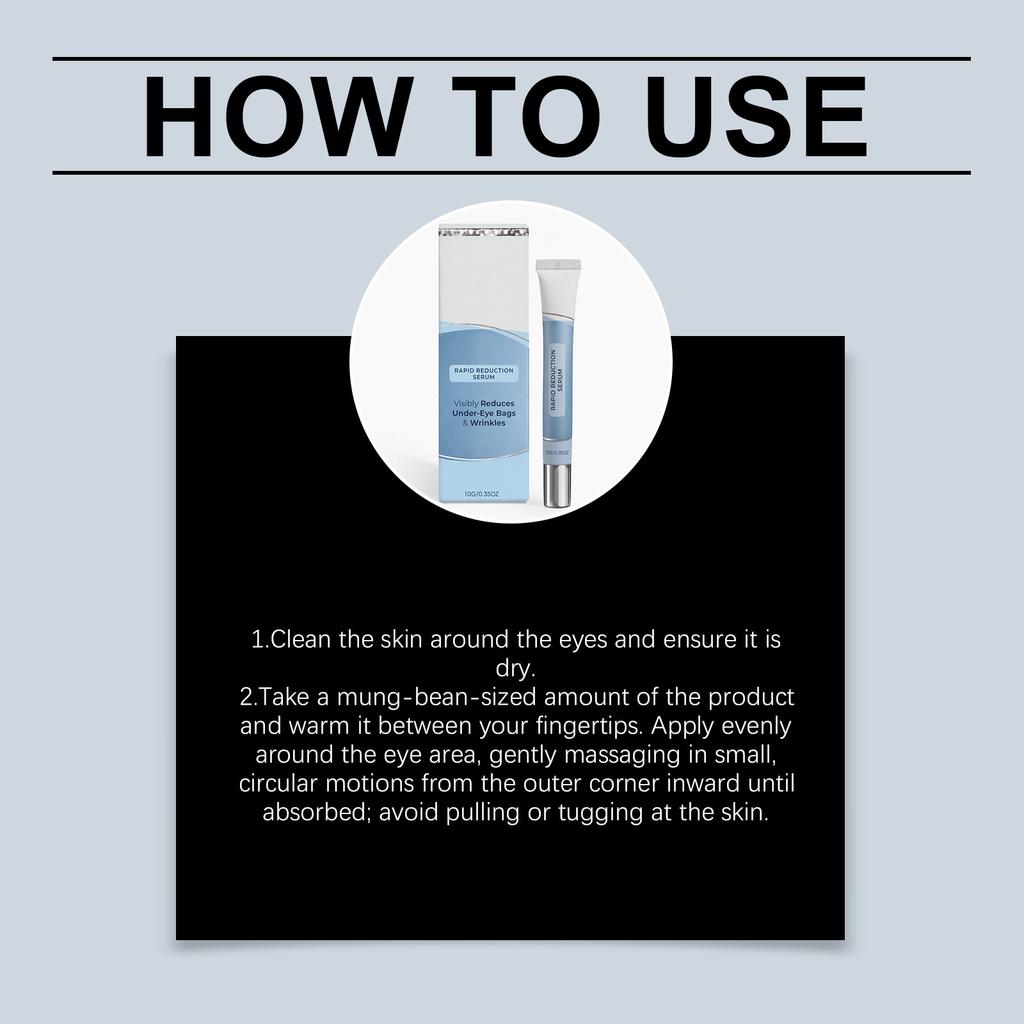 Eye Serum Reduce Dark Circles Anti Aging Fade Fine Lines Eye Bags Removal Hydrating Smoothing Deep Hydrating Nourishing Eye Care