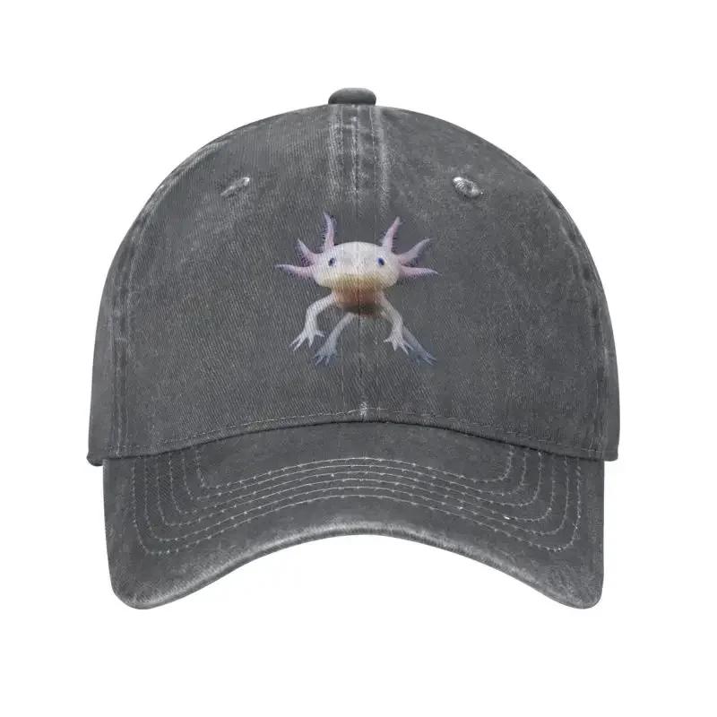 Cool Cotton Cute Axolotl Baseball Cap Men Women Custom Adjustable Unisex Salamander Animal Dad Hat Outdoor