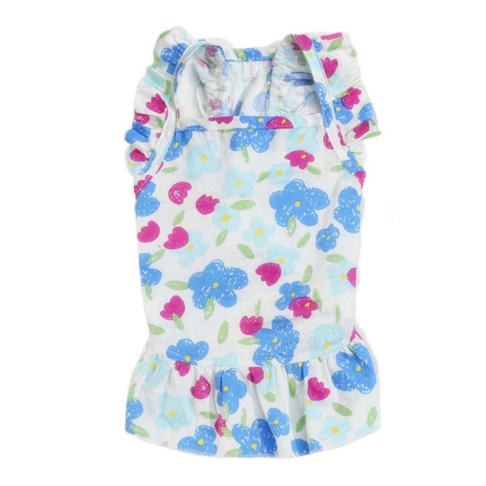 High-end Pet Princess Dress Soft Pet Suspender Dress Fashion Dog Floral Dress  Summer