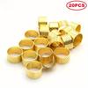 20Pcs/Lot Tone Open Top Tailors Sewing Metal Thimble Gold/Silver Adjustable Sewing Top Ring DIY Cross Stitch Thimble Hoop
