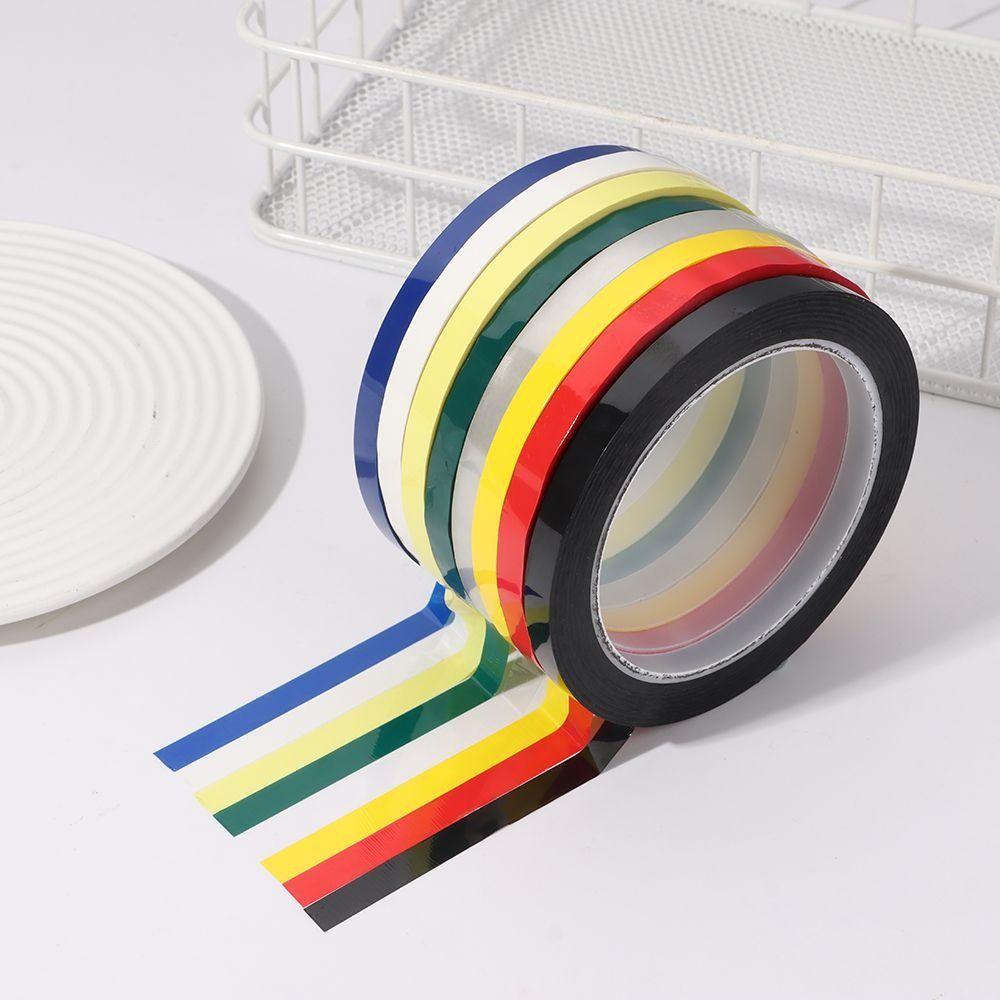 66 Meters Marking Tape Multicolor Mylar Tape High Insulate Adhesive Coded Tape