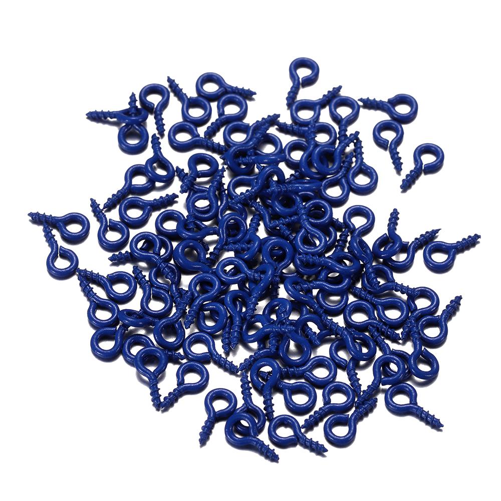 50Pcs/lot 4*8mm Colorful Small Tiny Mini Eye Pins Eyepins Hooks Eyelets Screw For DIY Jewelry Making Supplies Accessories