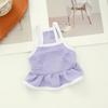 Pet Dress Mesh Breathable Cool Strap Skirt Solid Color Simple Cat And Dog Skirt