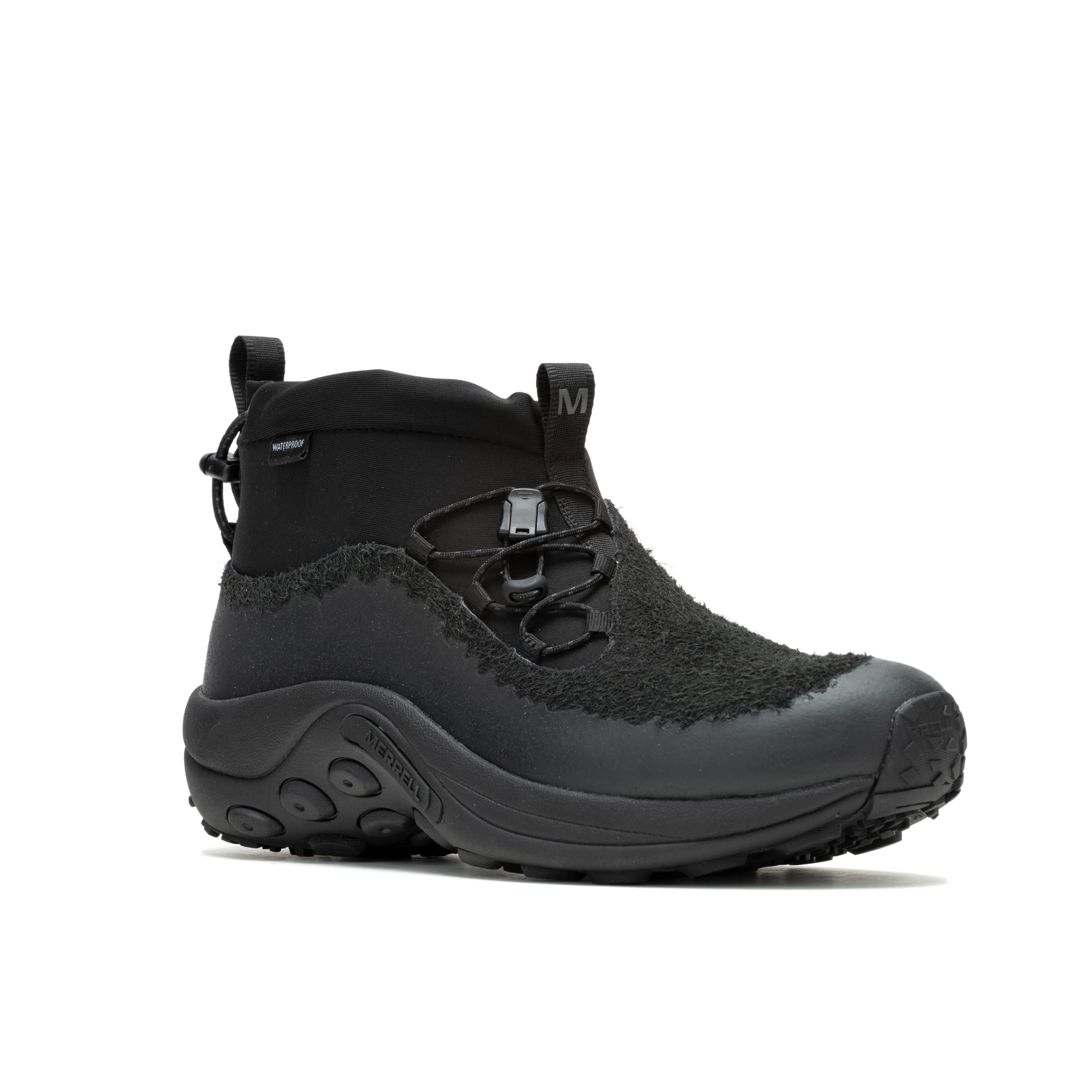 

Мужские ботинки Merrell Jungle Moc Evo Winter Mid Waterproof для ходьбы, размер 2E, черно-черные, 25,5 см,