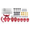 Aluminum Straight Axles Change To Portal Front Rear Axles For 1/18 RC Crawler TRX4M Ground Clearance+8.1MM DIY Kit