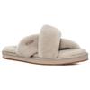 UGG Sheepskin Comfortable Casual Slippers Women Slippers Goat-Brown 1138116-GOA
