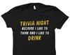 Trivia Night Shirt. Trivia Gift. Trivia Shirt. Game Night Shirt. Game Night Gift. Trivia Lover Gift. Trivia Lover Shirt #OS5843