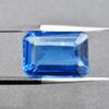 Natural Blue Tanzanite Loose Gemstone Emerald Cut 18.70 Ct for Jewelry Making and Gem Collections
