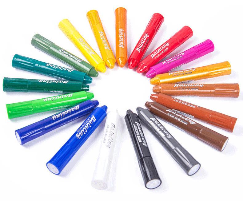BaoKe Washable Water-Soluble Body & Face Painting Crayons for Kids