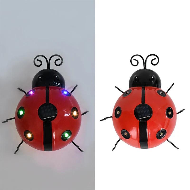 

Solar Lights Outdoor Waterproof Ladybird Simulation Animal Garden Hanging LED Solar Lamp Garden Lawn Tree Landscape Decoration 1Pc