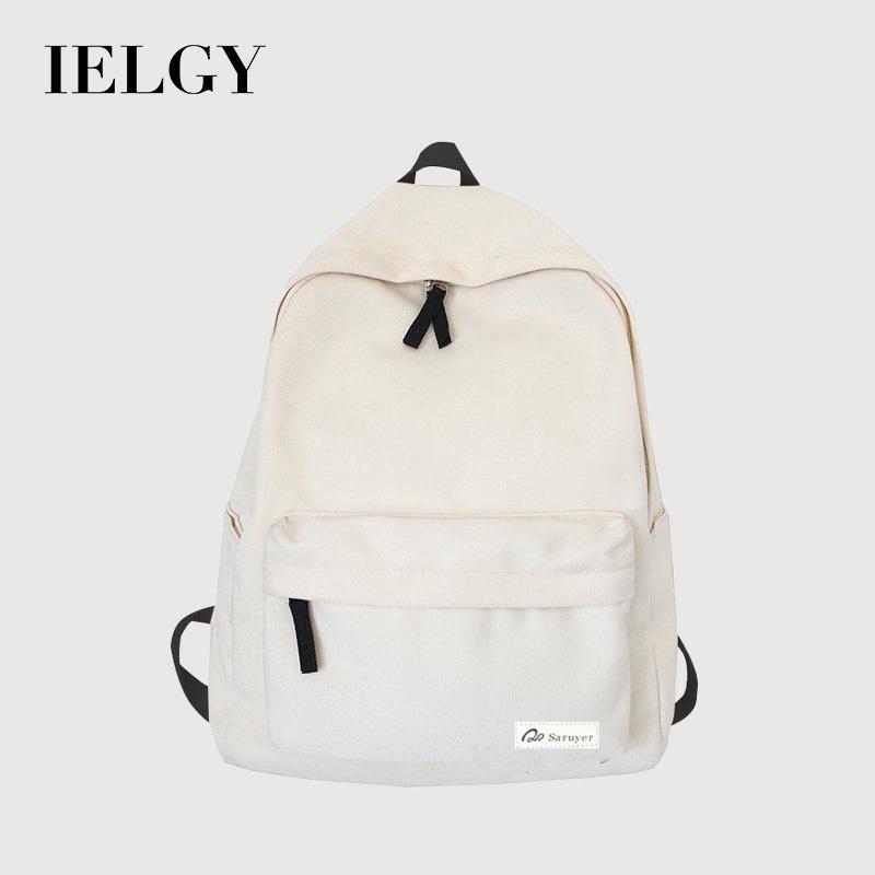 IELGY Schoolbag Student Korean Version Harajuku Backpack Simple Fashion All-Match Campus Style Backpack