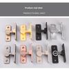 Door Lock Zinc Alloy 90 Degree Sliding Door Latch Heavy Duty Barn Gate Bolt Protect Privacy Cabinet Closet