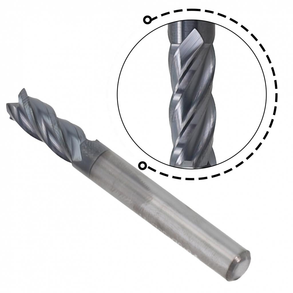 1 Stück 1MM-15MM Wolframkarbid 4 Schneiden HSS Schaftfräser Nutfräser Neu