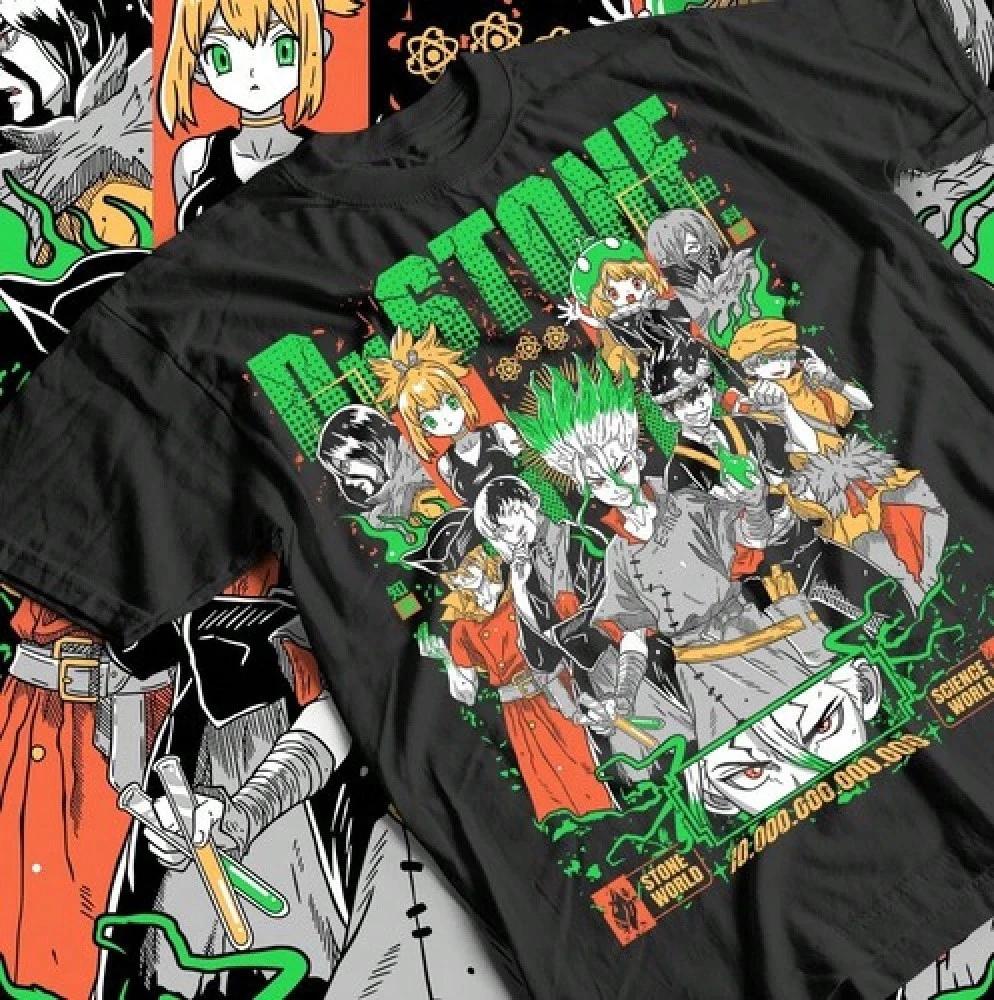 Dr Stone Anime Senku Taiju Oki Ryusui Ryusui TShirt Unisex 2 S