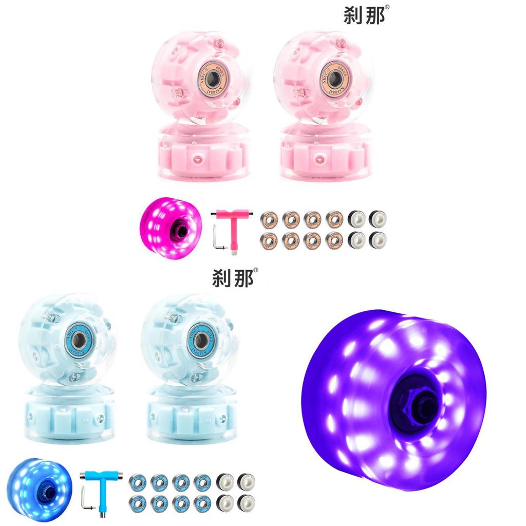 Led Light Roller Skates With Double Row Pu Wheels For Indoor And Outdoor Use