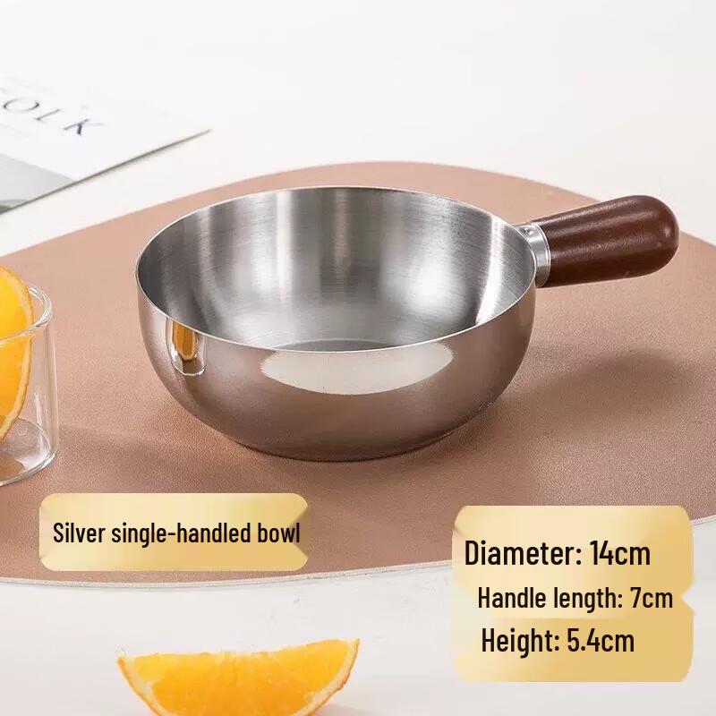 ZISIZ Смесительная миска из нержавеющей стали 304 со съемной деревянной ручкой